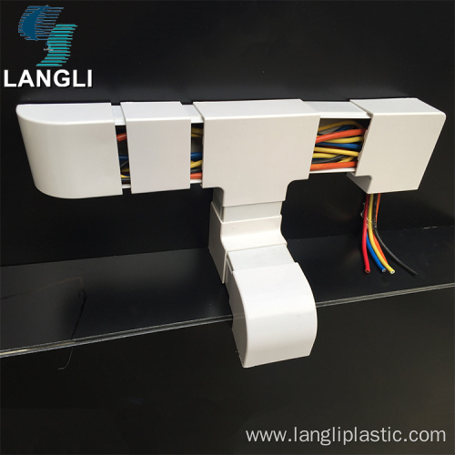 Wire Channel Slotted Duct Trunking Fitting Flat Angle